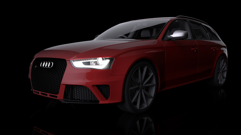 Audi RS4 Avant Studio Render