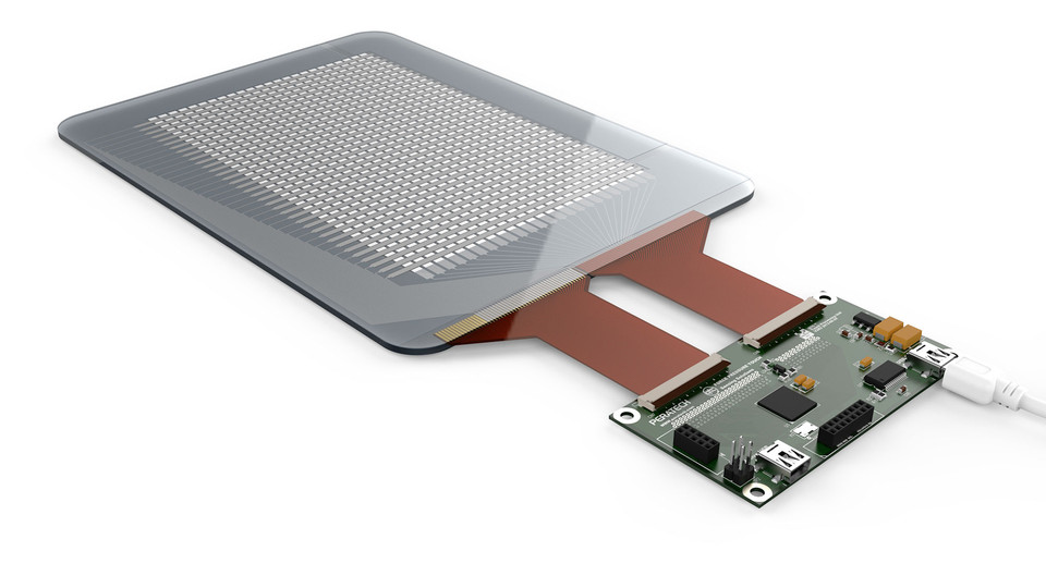 Peratech Matrix Sensor with TPU Hardware Render