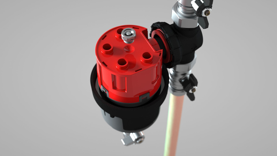 Sentinel Eliminator Exploded View Product Shot Render