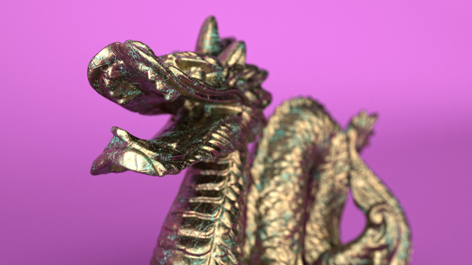Dragon Close-up Render