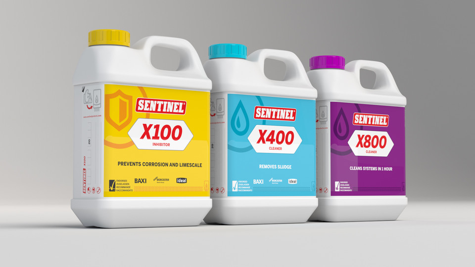 Sentinel 1 Litre Bottles Studio Shot Render