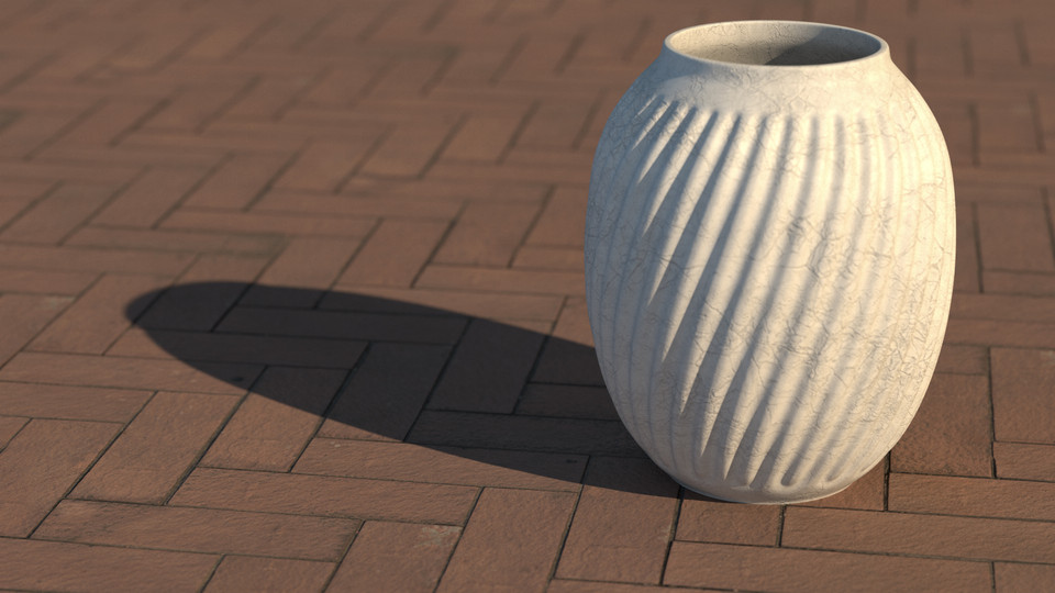 Tile Paving Outdoor Scene Render